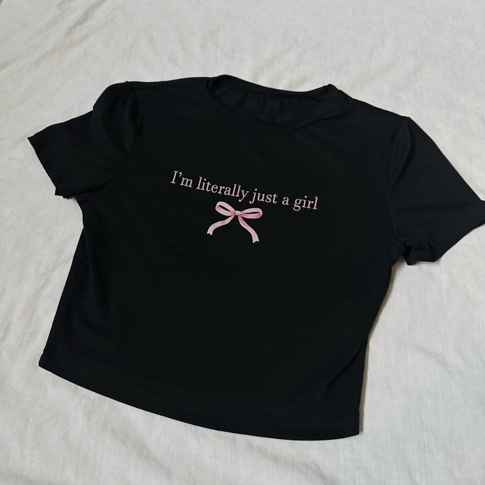 Just A Girl Crop Top
